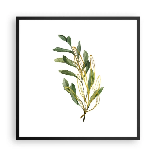 Poster in een zwarte lijst - Alles wat goed is - 60x60 cm