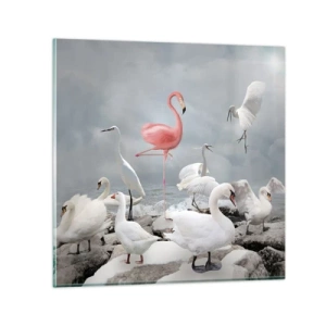 Schilderen op glas - Hoe ben ik hier terecht gekomen? - 70x70 cm