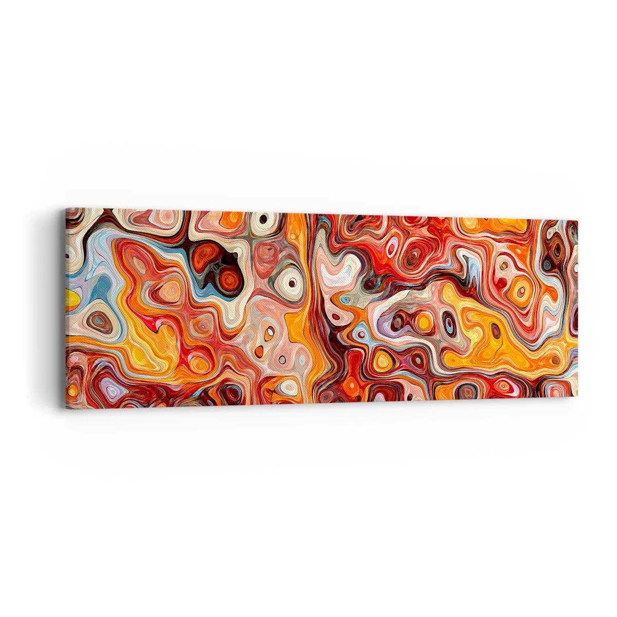 Schilderen op canvas - Als de noten gesmolten zijn in honing - 90x30 cm