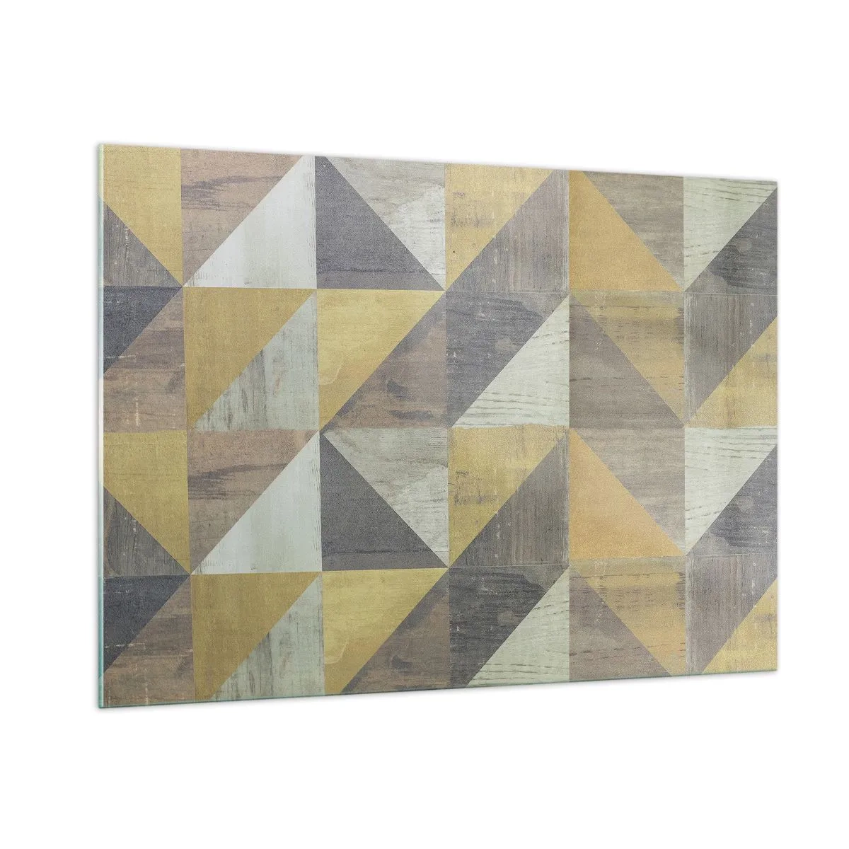 Schilderen op glas - Op de hoek van de driehoek - 100x70 cm