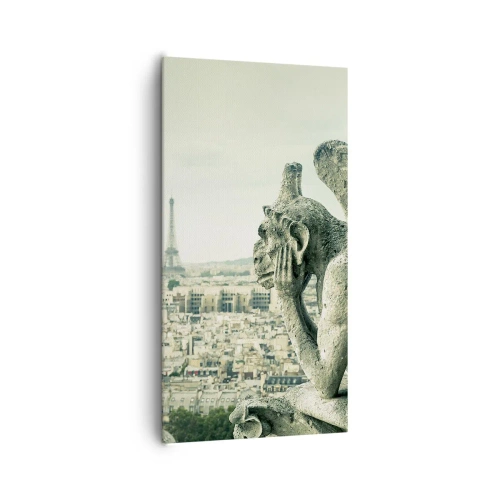 Schilderen op canvas - Parijs' babbelen - 65x120 cm