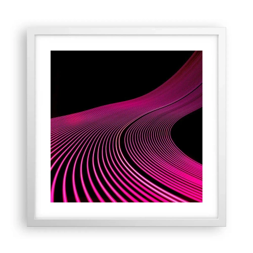 Poster in een witte lijst - Avenue van licht - 40x40 cm