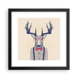 Poster in een zwarte lijst - Een grappig extravaganza - 30x30 cm