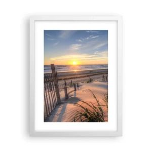 Poster in een witte lijst - Glans en schaduw van de wind - 30x40 cm