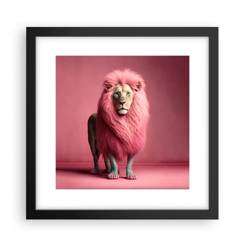 Poster in een zwarte lijst - En je bent niet meer bang - 30x30 cm