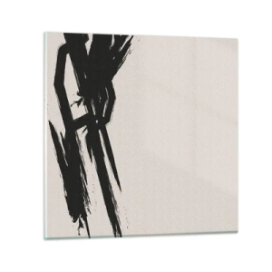 Schilderen op glas - Onstuitbare haast - 70x70 cm