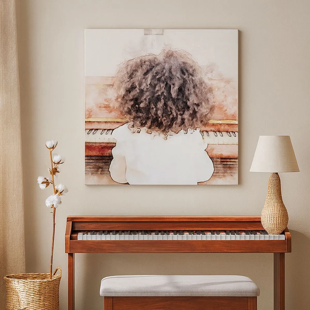 Schilderen op canvas - In de nieuwe wereld - 30x30 cm