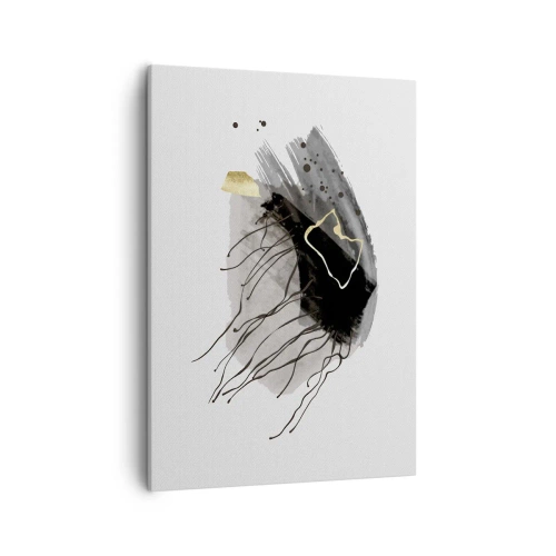 Schilderen op canvas - In zwart en goud - 50x70 cm