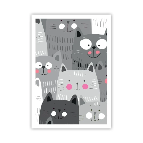 Poster - De wereld van de kat - 70x100 cm