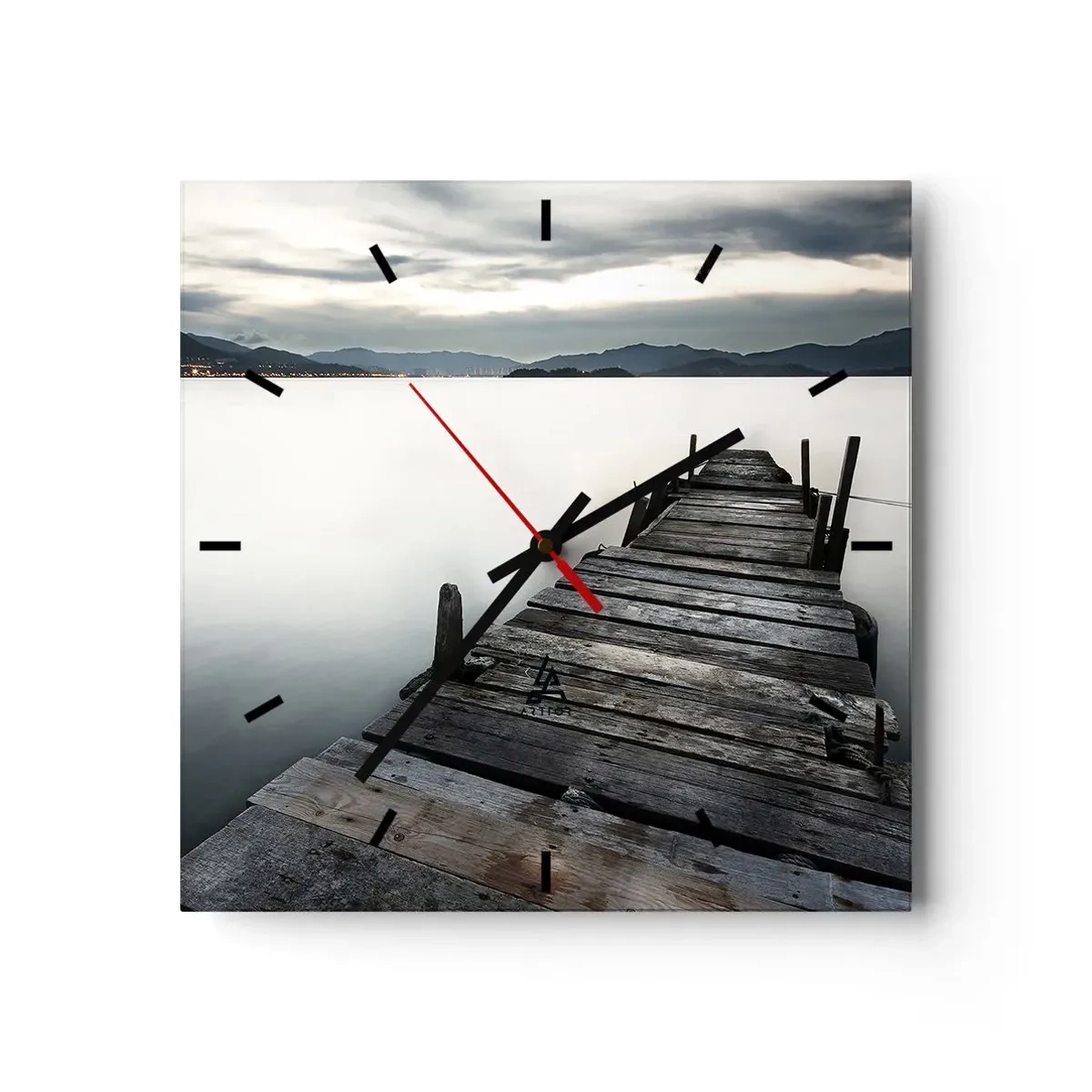 Wandklok - Klok - Dompel je onder in vrede - 40x40 cm