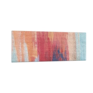 Schilderen op glas - Ren door de regenboog - 140x50 cm