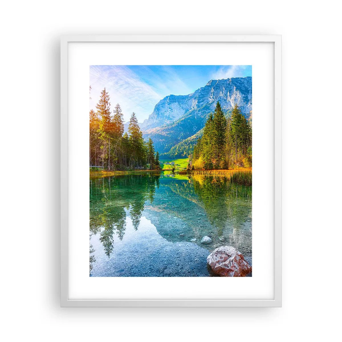 Poster in een witte lijst - De zachtheid van de herfst - 40x50 cm