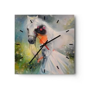 Wandklok - Klok - Als uit een mooie droom - 30x30 cm