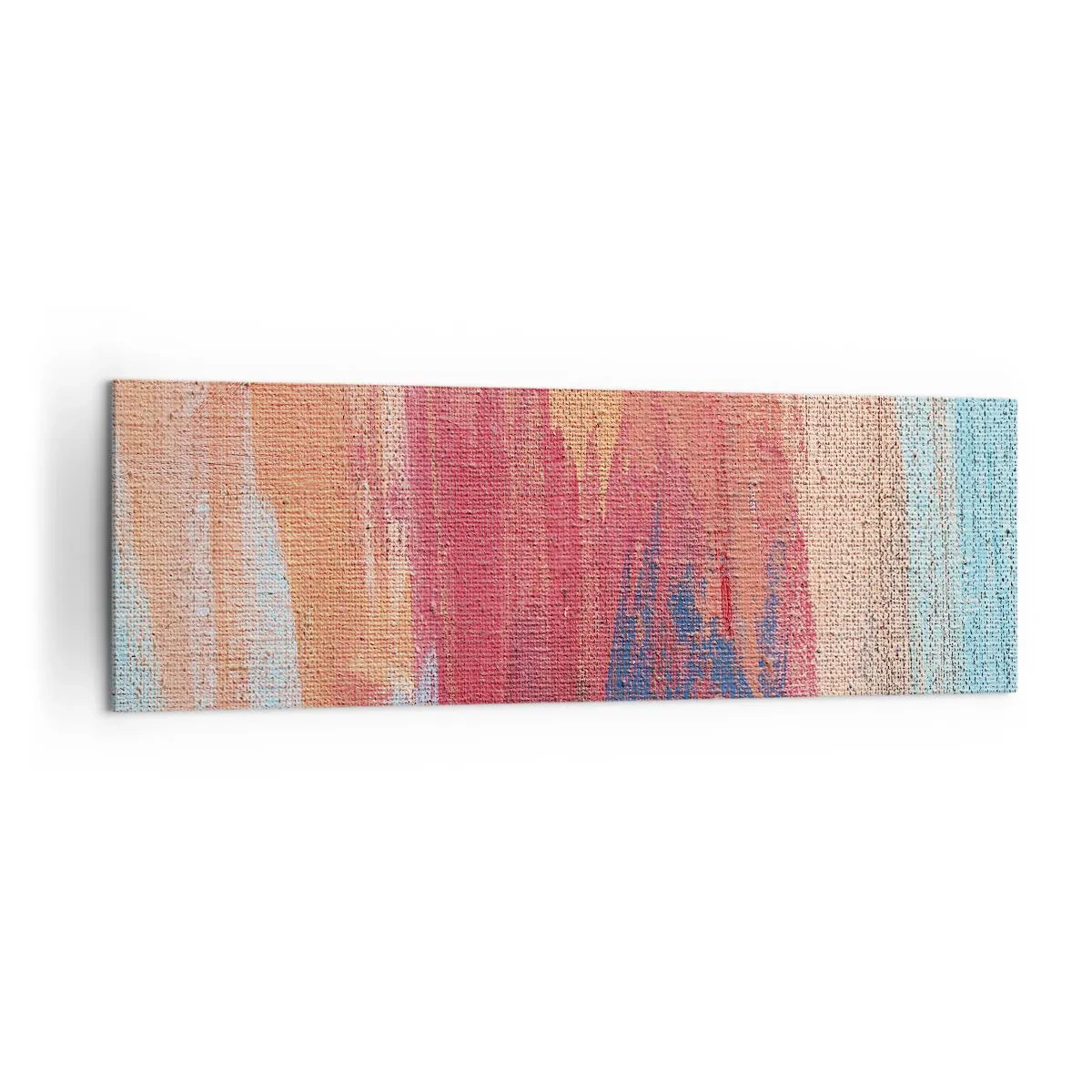 Schilderen op canvas - Ren door de regenboog - 160x50 cm