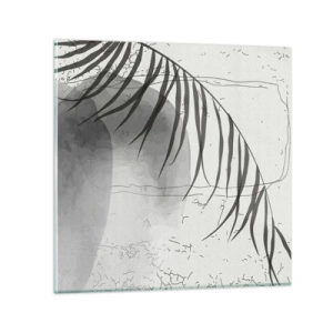 Schilderen op glas - Het subtiele exotisme van de natuur - 60x60 cm
