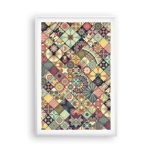Poster in een witte lijst - Marokkaanse sfeer - 61x91 cm