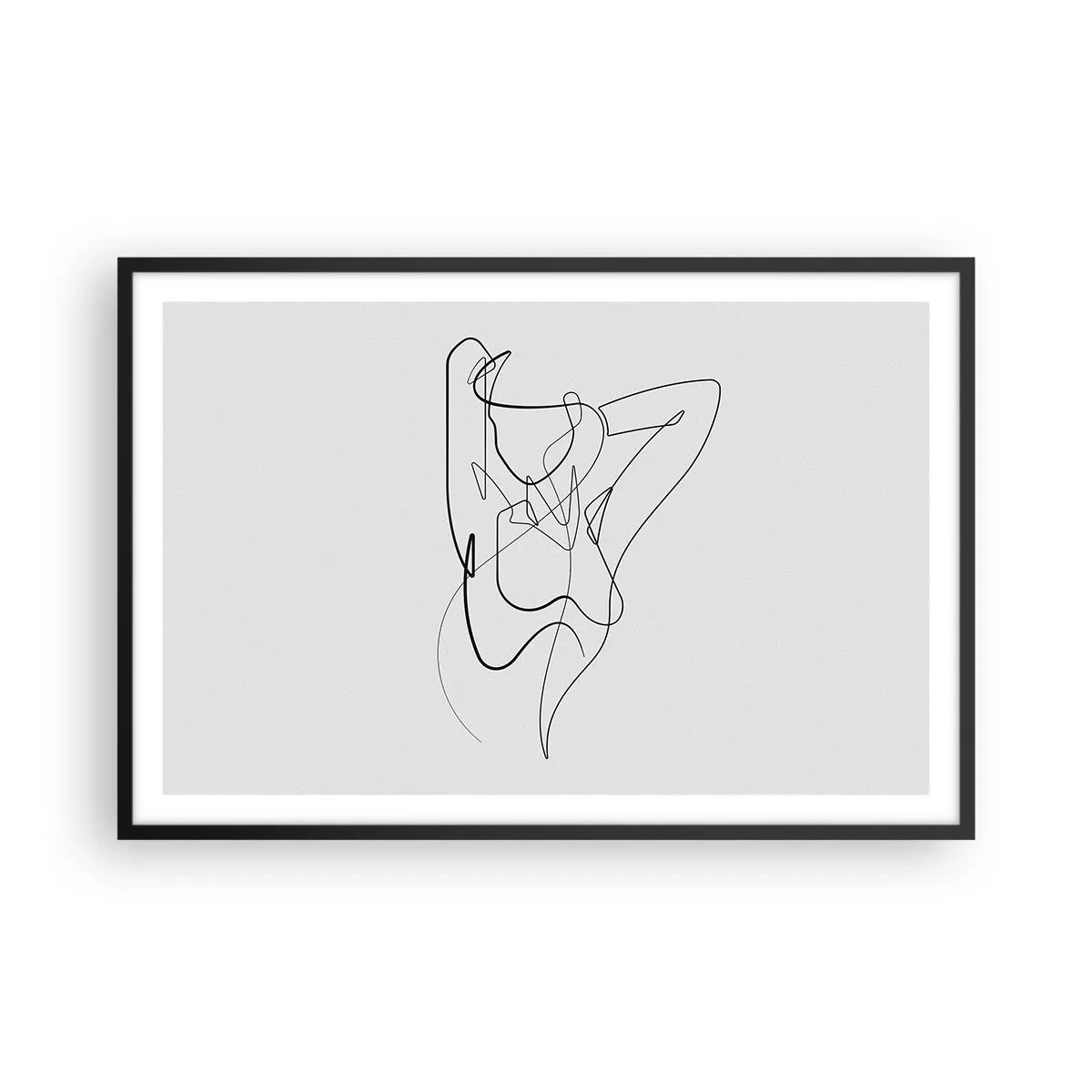 Poster in een zwarte lijst - Zoals je echt bent… - 91x61 cm
