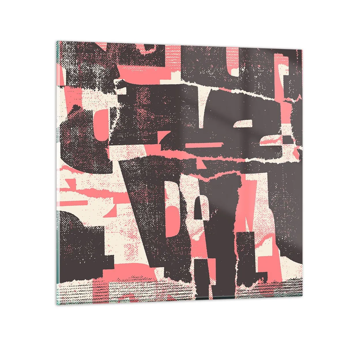 Schilderen op glas - Al dit lawaai - 30x30 cm