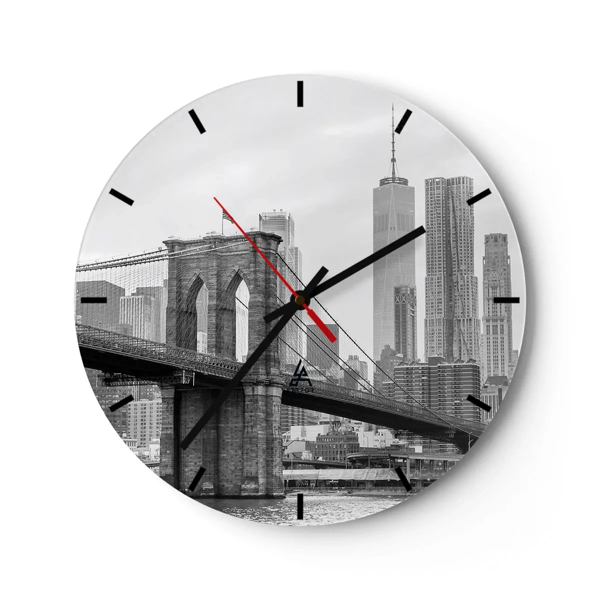 Wandklok - Klok - New Yorkse sfeer - 40x40 cm