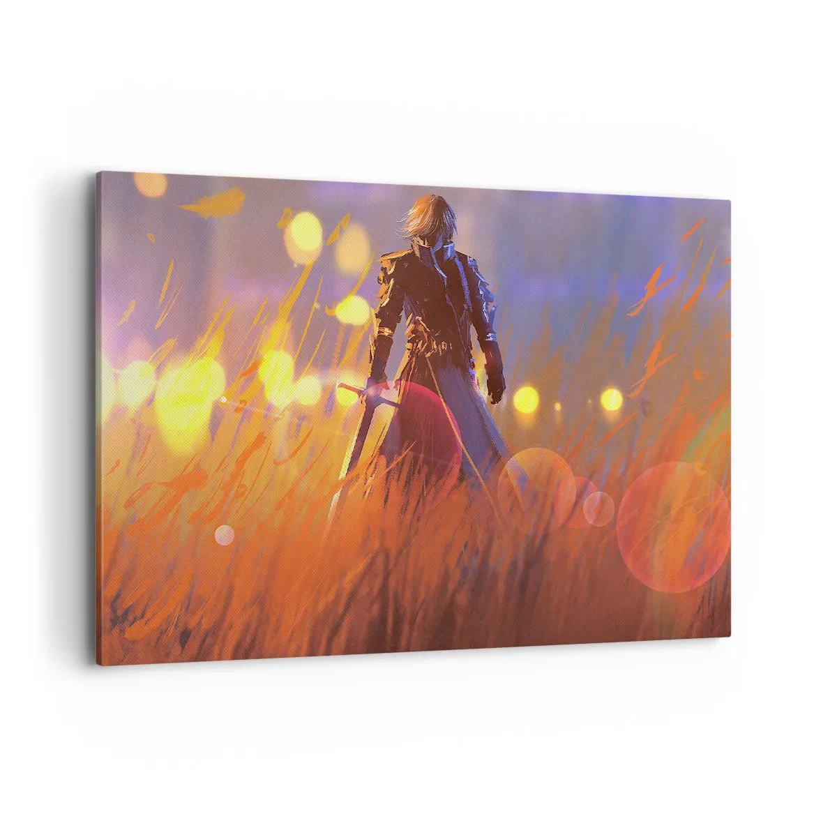 Schilderen op canvas - Dolende ridder - 100x70 cm