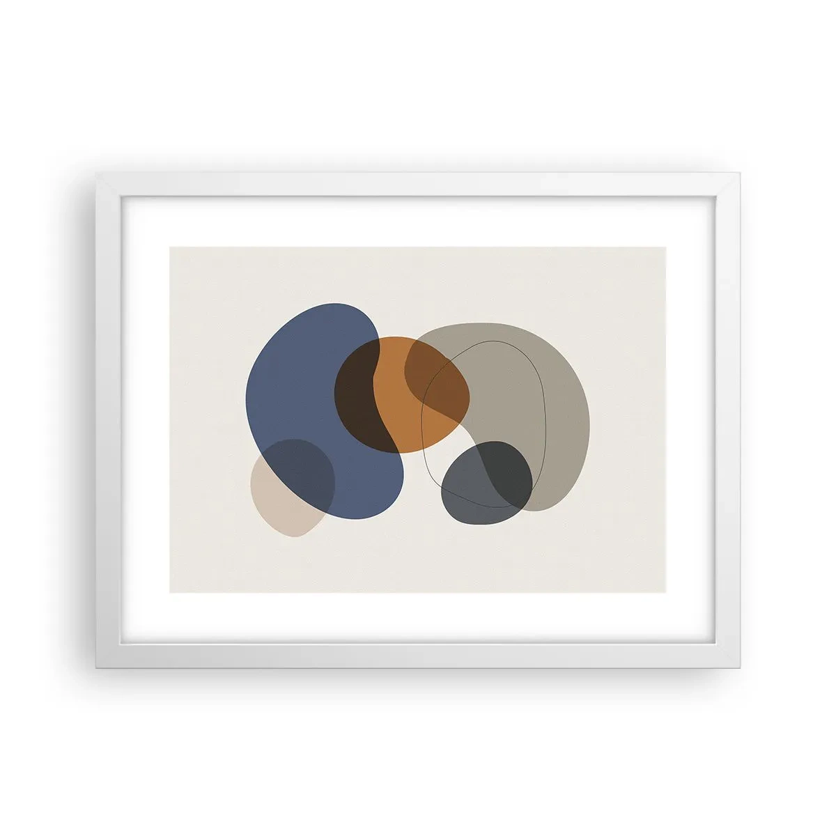 Poster in een witte lijst - Kleur druppels - 40x30 cm