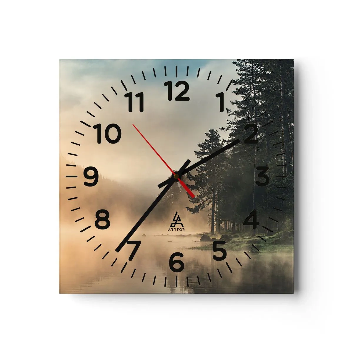 Wandklok - Klok - De geboorte van de dag - 40x40 cm