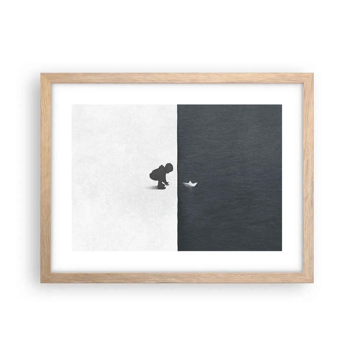 Een poster in een licht eiken lijst - Geweldige expeditie - 40x30 cm