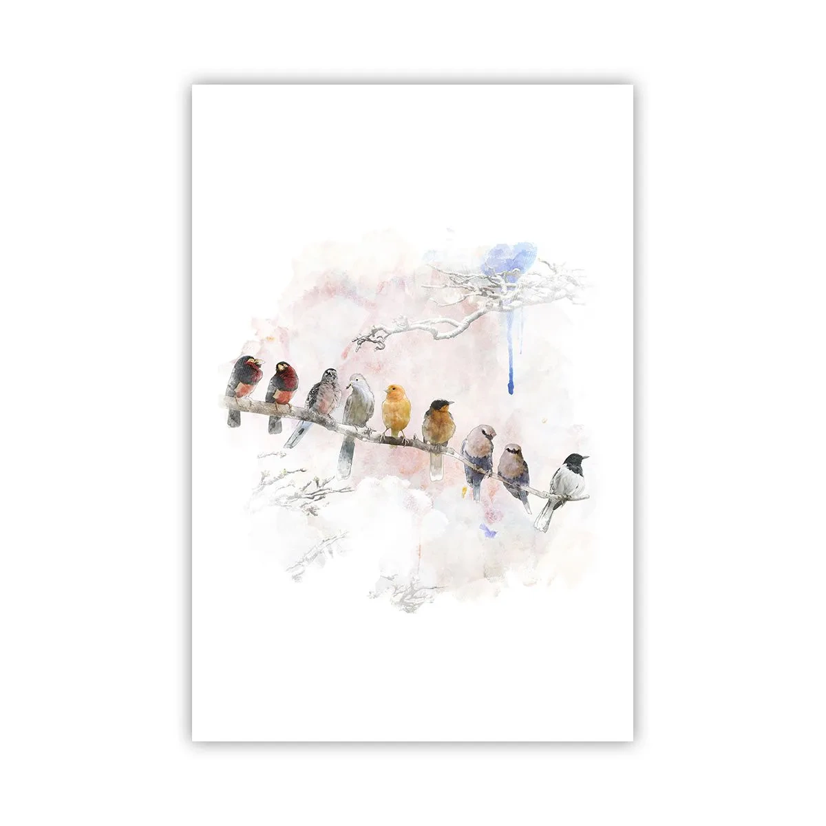 Poster - Gevleugelde ontmoeting - 61x91 cm