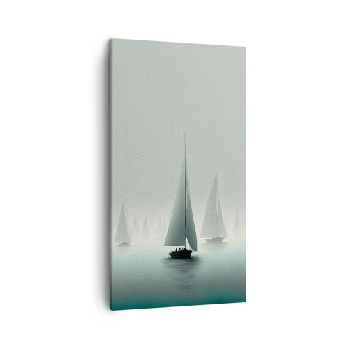 Schilderen op canvas - Van mist gebouwd - 45x80 cm