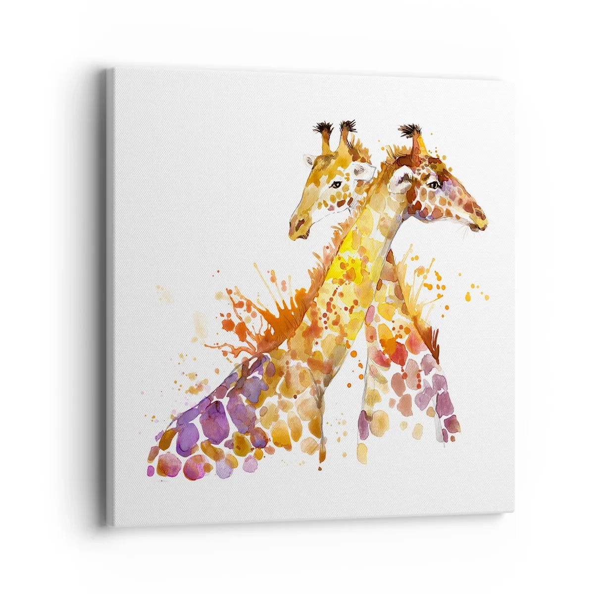 Schilderen op canvas - Is het vriendschap of is het een baby? - 40x40 cm