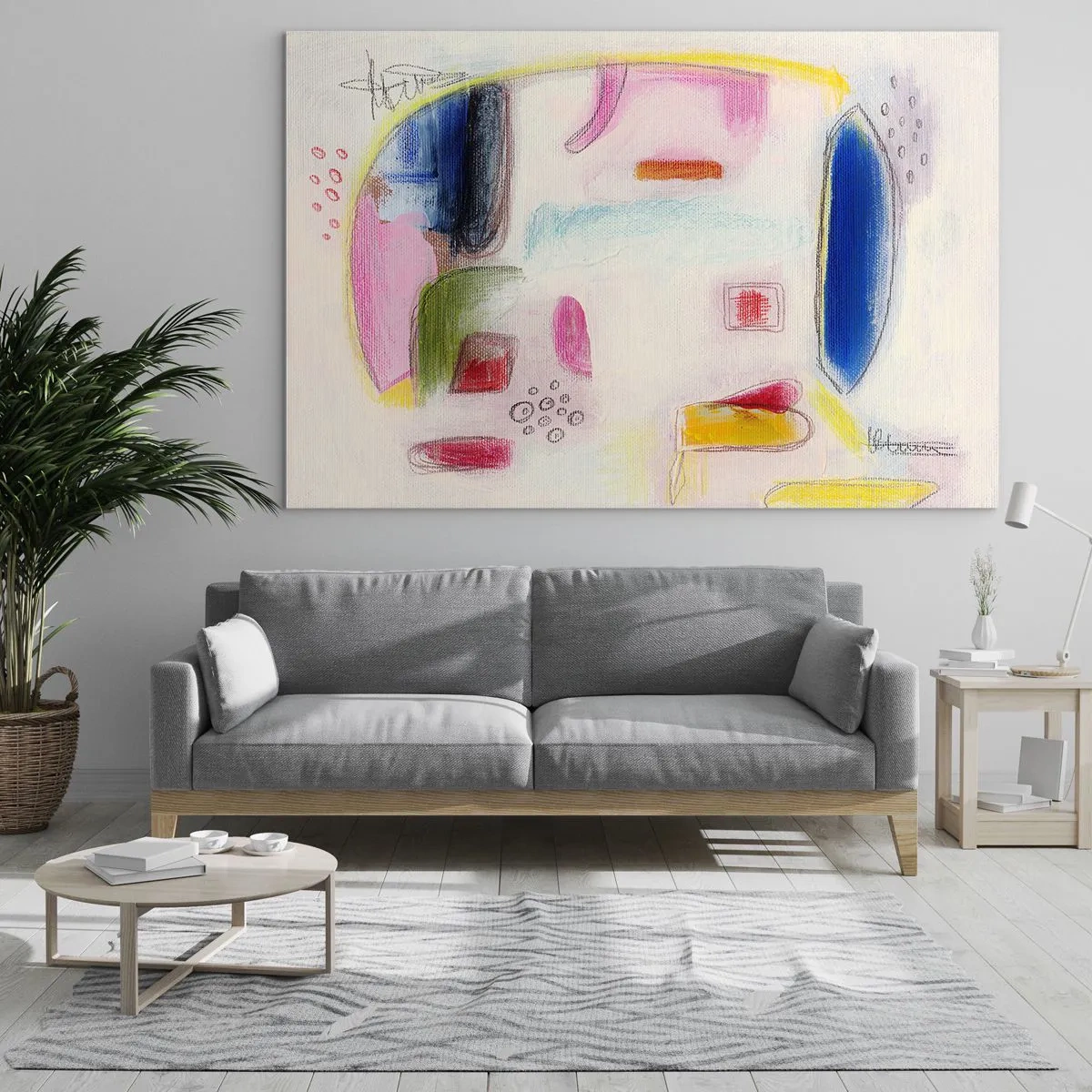 Schilderen op glas - Meer bol dan hol of plat - 120x80 cm