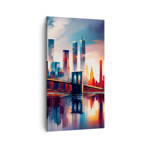 Schilderen op canvas - Een droomachtig New York - 45x80 cm