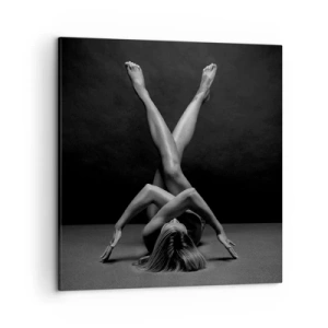 Schilderen op canvas - De geometrie van naaktheid - 50x50 cm