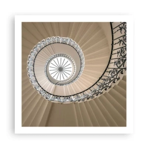 Poster - Binnenin de schaal - 60x60 cm