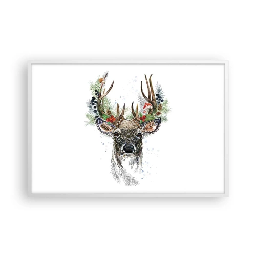 Poster in een witte lijst - In een feestelijk gewaad - 91x61 cm