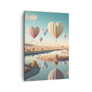 Schilderen op canvas - Liefde laat je vliegen - 50x70 cm