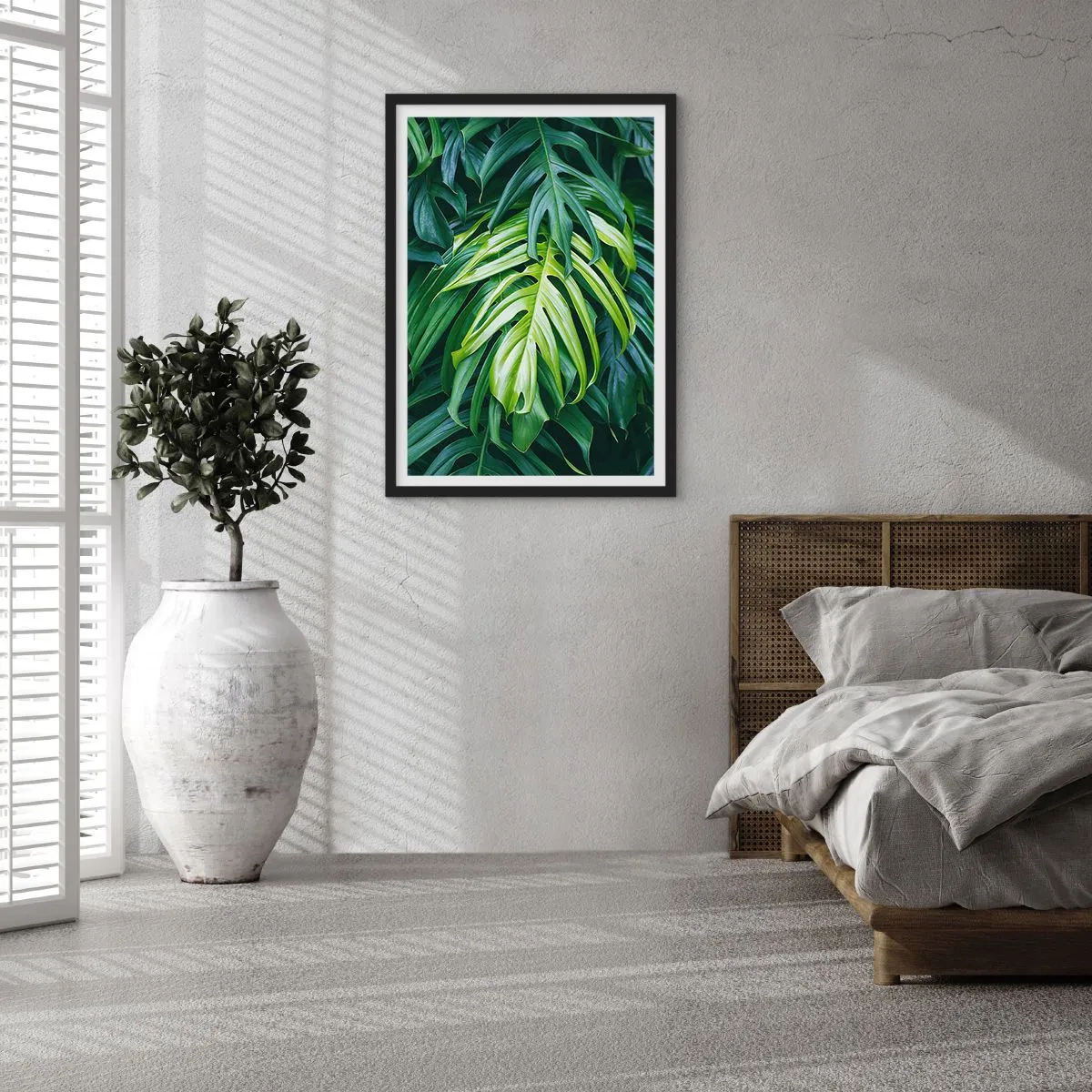 Poster in een zwarte lijst - Dompel jezelf onder in de frisheid - 61x91 cm