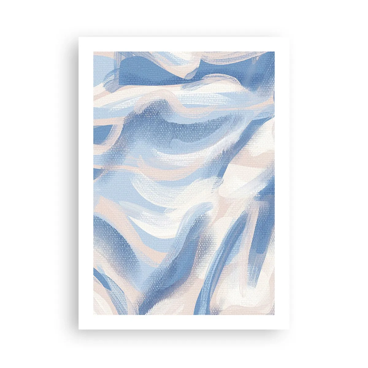 Poster - Blauwe golven - 50x70 cm