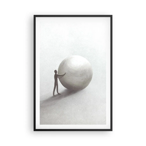 Poster in een zwarte lijst - Het spel van het leven - 61x91 cm