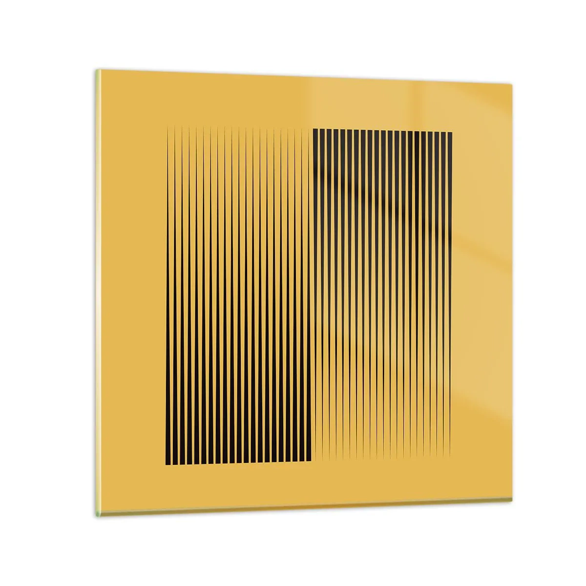 Schilderen op glas - Vierkant van tegenpolen - 50x50 cm