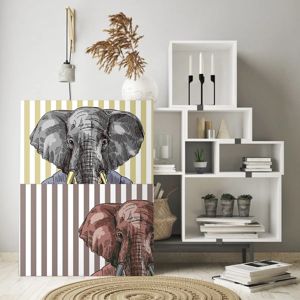 Schilderen op glas - Elegant van nature - 50x70 cm