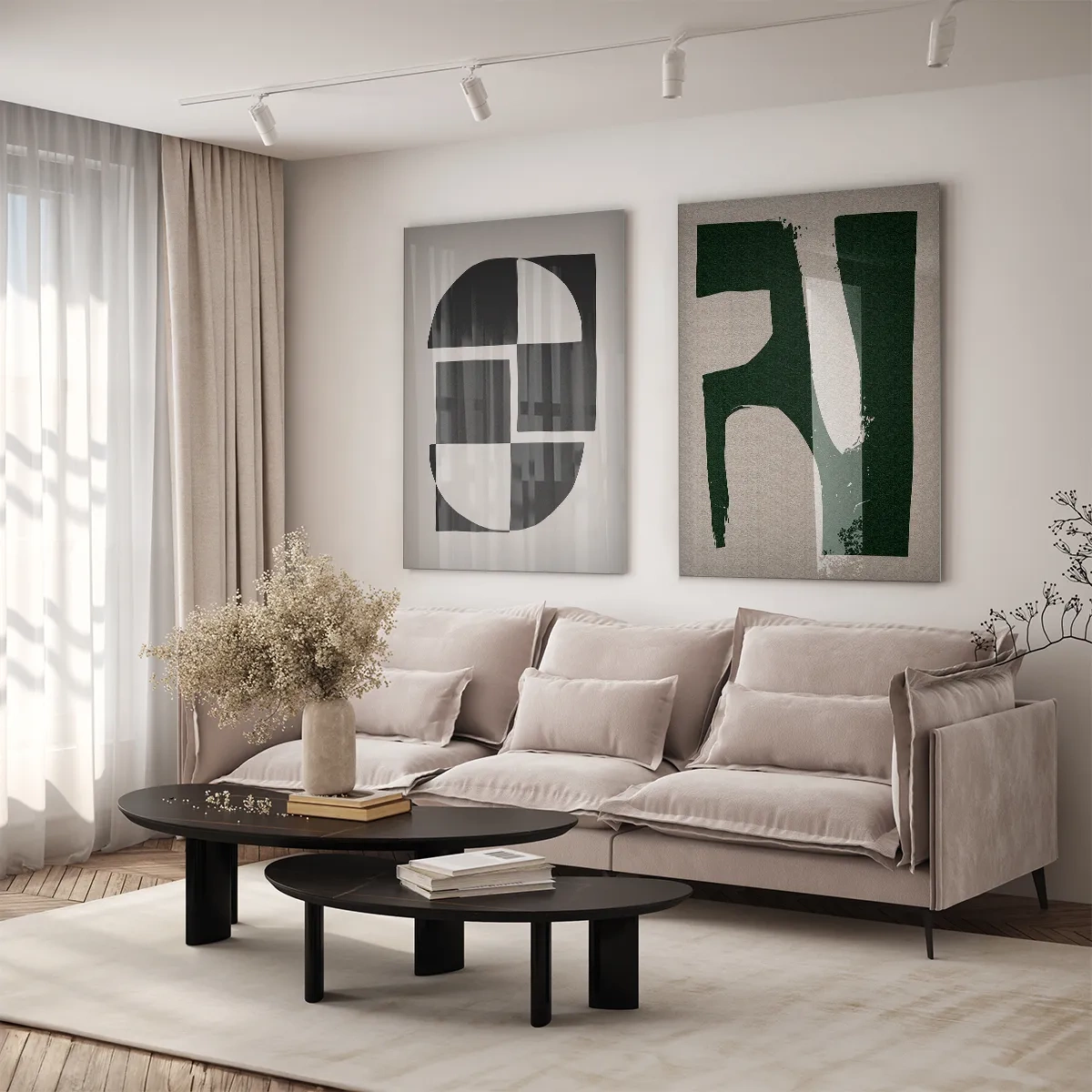 Abstract shapes no. 1 - Inspiratie voor de woonkamer
