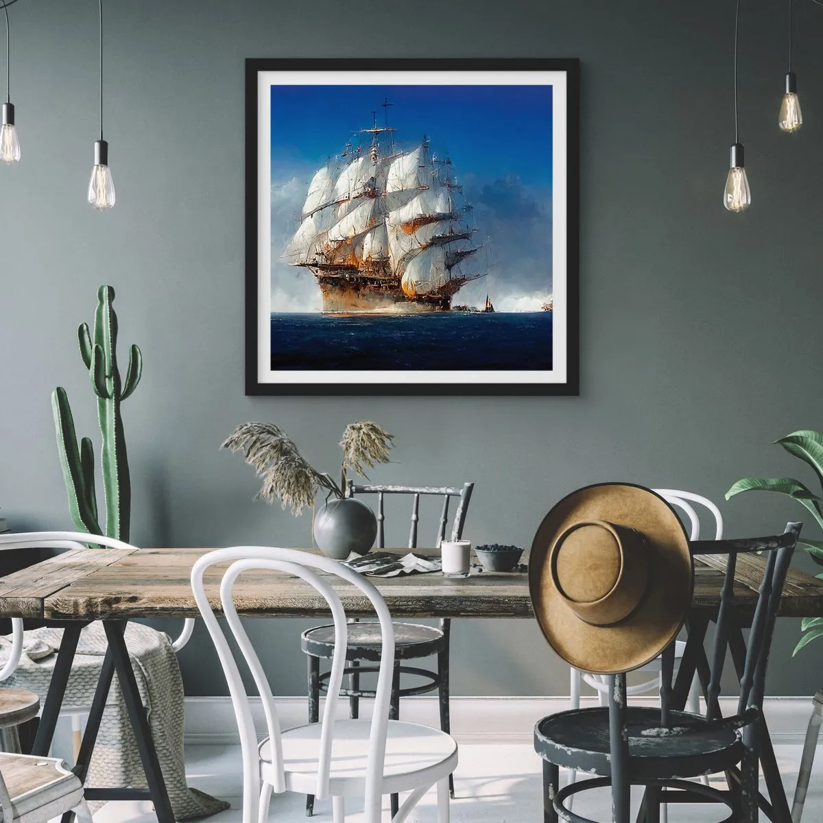 Poster in een zwarte lijst - The great glory! - 30x30 cm