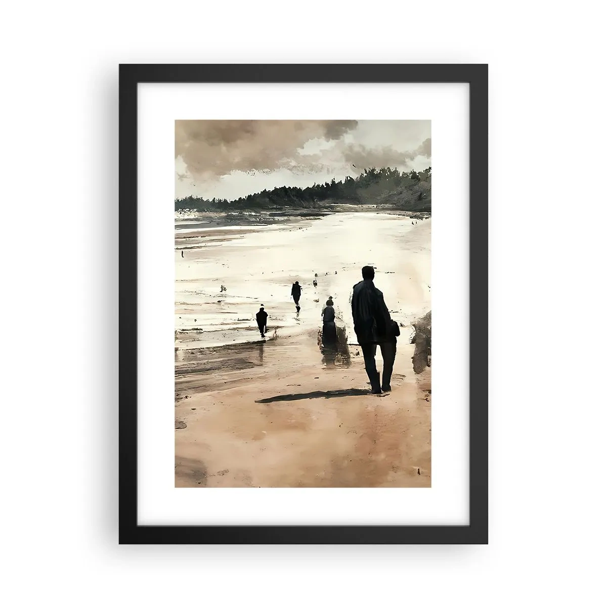 Poster in een zwarte lijst - Opgeroepen - 30x40 cm