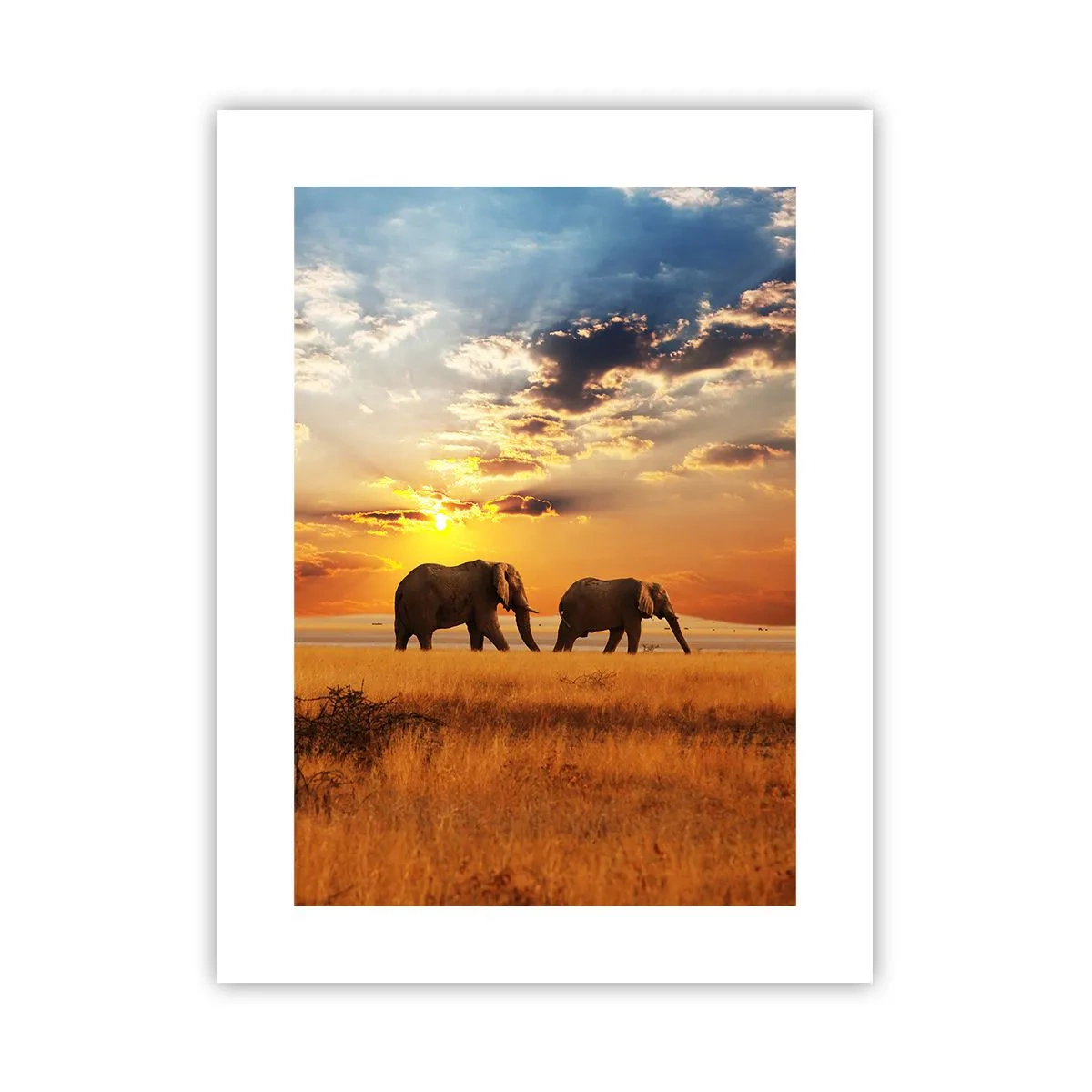Poster - Familie wandeling - 30x40 cm