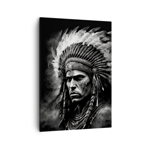 Schilderen op canvas - Een leider en strijder - 50x70 cm