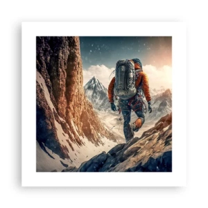 Poster - Eenzame strijder - 40x40 cm