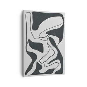 Schilderen op canvas - Abstract doolhofplezier - 50x70 cm