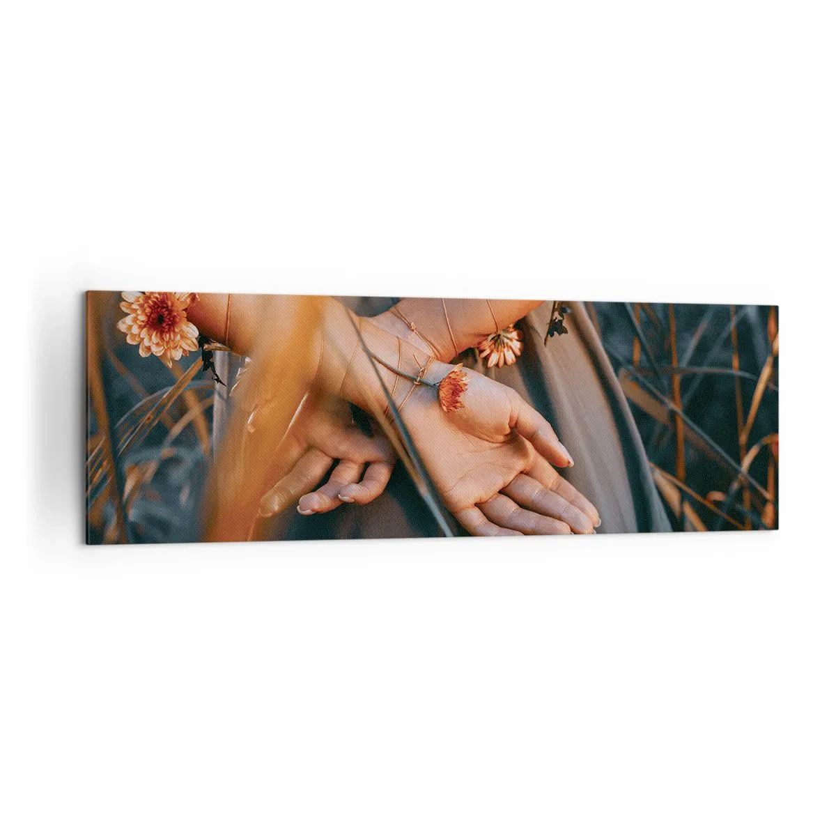 Schilderen op canvas - Verbonden met de natuur - 160x50 cm