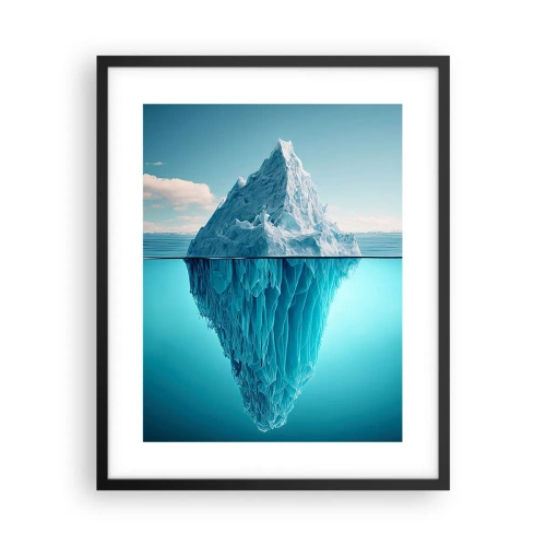 Poster in een zwarte lijst - Koningin van het ijs - 40x50 cm